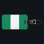 Étiquette À Bagage Drapeau du Nigeria<br><div class="desc">Drapeau du Nigeria</div>
