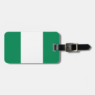 Étiquette À Bagage Drapeau du Nigeria Bagage Tag avec bracelet en cui