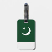Étiquette À Bagage Drapeau du Pakistan (Dos Vertical)