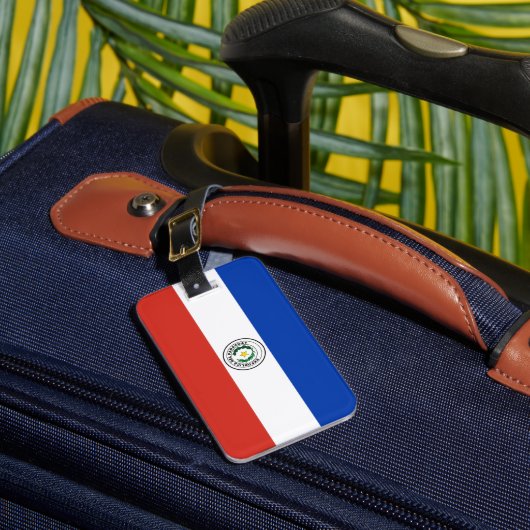 Étiquette À Bagage Drapeau du Paraguay (Insitu Rectoal 1)