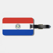 Étiquette À Bagage Drapeau du Paraguay (Dos horizontal)