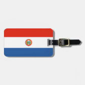 Étiquette À Bagage Drapeau du Paraguay (Devant horizontal)