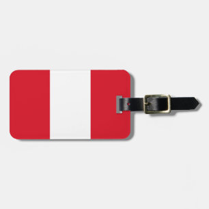 Étiquette À Bagage Drapeau du Pérou
