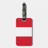 Étiquette À Bagage Drapeau du Pérou (Dos Vertical)