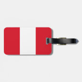 Étiquette À Bagage Drapeau du Pérou (Dos horizontal)