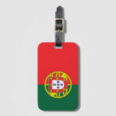 Étiquette À Bagage Drapeau du Portugal (Devant Vertical)