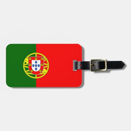 Étiquette À Bagage Drapeau du Portugal (Devant horizontal)