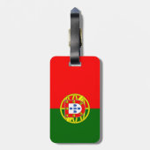 Étiquette À Bagage Drapeau du Portugal (Dos Vertical)