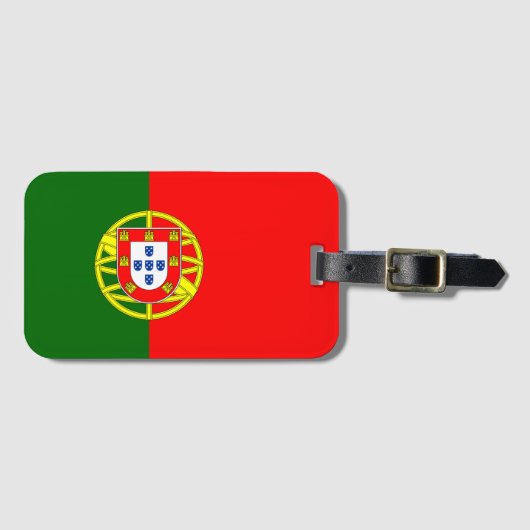 Étiquette À Bagage Drapeau du Portugal (Devant Horizontal)
