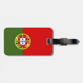 Étiquette À Bagage Drapeau du Portugal (Dos horizontal)