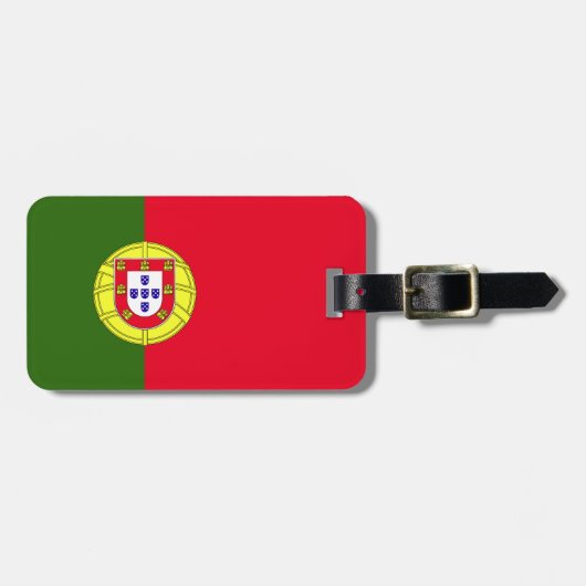 Étiquette À Bagage Drapeau du Portugal (Devant horizontal)