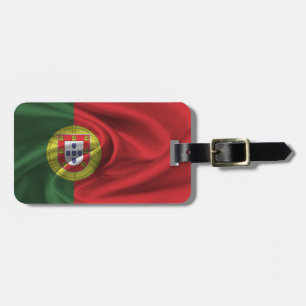 Étiquette À Bagage Drapeau Du Portugal