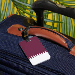 Étiquette À Bagage Drapeau du Qatar