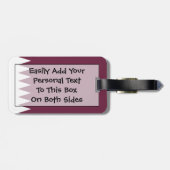 Étiquette À Bagage Drapeau du Qatar Easy ID Personal (Dos horizontal)