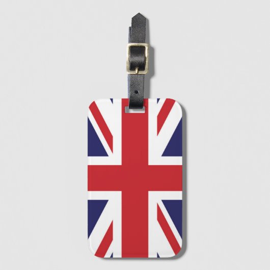 Étiquette À Bagage Drapeau du Royaume-Uni (Devant Vertical)