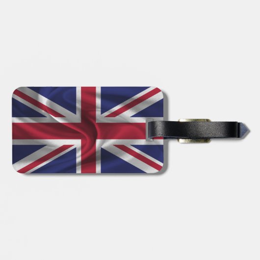 Étiquette À Bagage Drapeau Du Royaume-Uni (Dos horizontal)