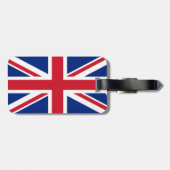 Étiquette À Bagage Drapeau du Royaume-Uni (Dos horizontal)