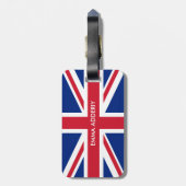 Étiquette À Bagage Drapeau du Royaume-Uni personnalisé (Dos Vertical)