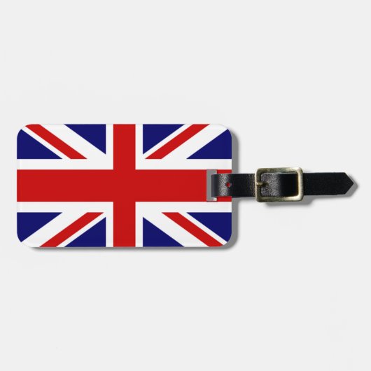 Étiquette À Bagage Drapeau du Royaume-Uni Très Cool (Devant horizontal)