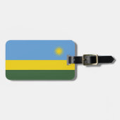 Étiquette À Bagage Drapeau du Rwanda (Devant horizontal)