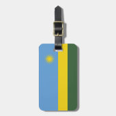 Étiquette À Bagage Drapeau du Rwanda (Devant Vertical)