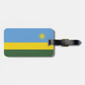 Étiquette À Bagage Drapeau du Rwanda (Dos horizontal)
