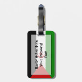 Étiquette À Bagage Drapeau du Sahara Occidental Easy ID Personnel (Dos Vertical)