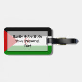 Étiquette À Bagage Drapeau du Sahara Occidental Easy ID Personnel (Dos horizontal)