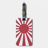 Étiquette À Bagage Drapeau du soleil levant impérial du Japon, Edo à  (Dos Vertical)