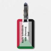 Étiquette À Bagage Drapeau du Soudan Personal Easy ID (Dos Vertical)