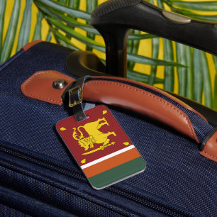 Étiquette À Bagage Drapeau du Sri Lanka