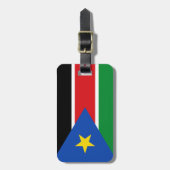 Étiquette À Bagage Drapeau du sud du Soudan (Devant Vertical)