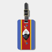 Étiquette À Bagage drapeau du Swaziland (Devant Vertical)