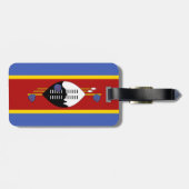 Étiquette À Bagage drapeau du Swaziland (Dos horizontal)
