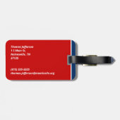 Étiquette À Bagage Drapeau du Tennessee (Dos horizontal)