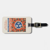 Étiquette À Bagage Drapeau du Tennessee Invasion du Canada (Devant horizontal)