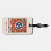 Étiquette À Bagage Drapeau du Tennessee Invasion du Canada (Dos horizontal)