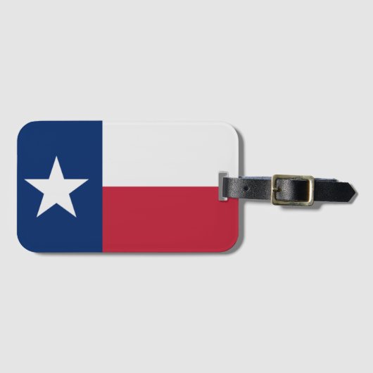Étiquette À Bagage Drapeau du Texas (Devant Horizontal)