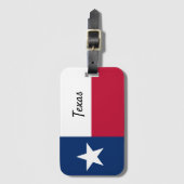 Étiquette À Bagage Drapeau du Texas (Devant Vertical)