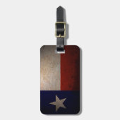 Étiquette À Bagage Drapeau du Texas (Devant Vertical)
