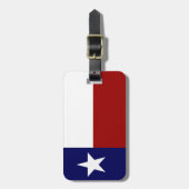 Étiquette À Bagage Drapeau du Texas patriotique (Devant Vertical)