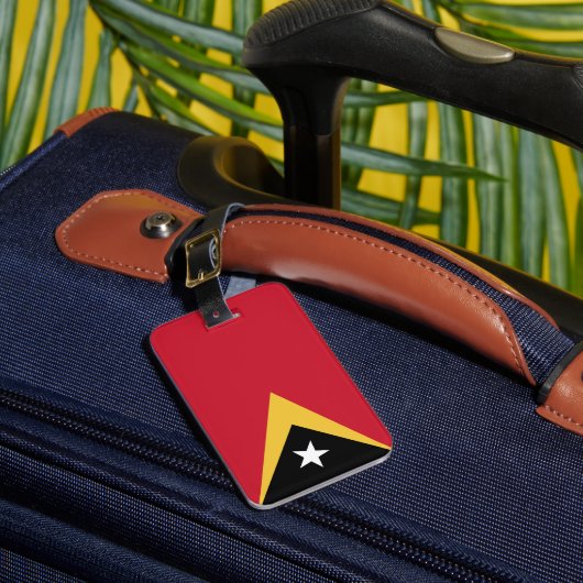 Étiquette À Bagage Drapeau du Timor oriental (Insitu Rectoal 1)