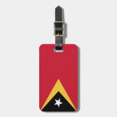 Étiquette À Bagage Drapeau du Timor oriental (Devant Vertical)