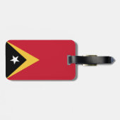Étiquette À Bagage Drapeau du Timor oriental (Dos horizontal)