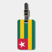 Étiquette À Bagage Drapeau du Togo Easy ID personnel (Devant Vertical)