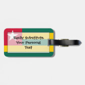 Étiquette À Bagage Drapeau du Togo Easy ID personnel (Dos horizontal)