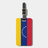 Étiquette À Bagage Drapeau du Venezuela (Devant Vertical)