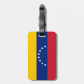 Étiquette À Bagage Drapeau du Venezuela (Dos Vertical)