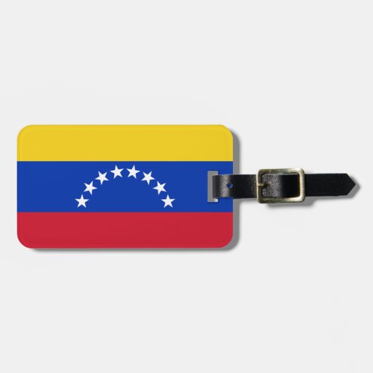 Étiquette À Bagage Drapeau du Venezuela Easy ID Personal (Devant horizontal)