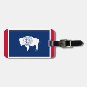 Étiquette À Bagage Drapeau du Wyoming
